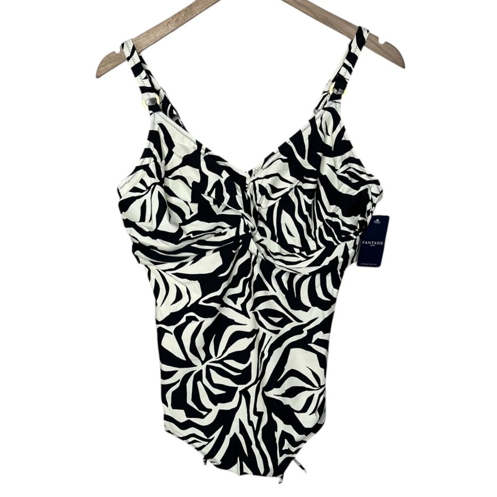 Fantasie Aruba Nights One-Piece Swimsuit 34D Floral Print Twist Front